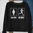 My Wife Is A Runner Sweatshirt Gifts for Old Women
