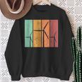 Wind Power Wind Energy Wind Wheels Vintage Retro Sweatshirt Geschenke für alte Frauen