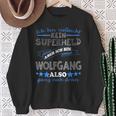 Wolfgang First Name Lettering Boys Sweatshirt Geschenke für alte Frauen