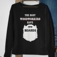 Woodworker Beards Carpenter Woodworking Bearded Sweatshirt Gifts for Old Women