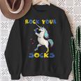 World Down Syndrome Day Rock Your Socks Unicorn Sweatshirt Gifts for Old Women