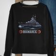 World War 2 German Navy Bismarck Battleship Sweatshirt Gifts for Old Women