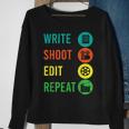 Write Shoot Edit Repeat Director Movie Tv Show Producer Sweatshirt Gifts for Old Women