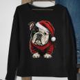 Xmas Bulldog Santa On Christmas Bulldog Sweatshirt Gifts for Old Women