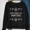 Xmas Themed Spread Kindness Like Snowflakes Merry Christmas Sweatshirt Gifts for Old Women