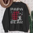 Xmas Papa Bear Pyjama Rot Büffel Plaid Eisbär Weihnachten Sweatshirt Geschenke für alte Frauen