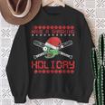 Xmas Ugly Zombie Baseball Chistmas Sweatshirt Gifts for Old Women