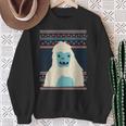 Yeti Monster Bigfoot Sasquatch Snow-Beast Ugly Christmas Fun Sweatshirt Gifts for Old Women