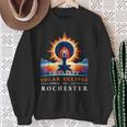 Yoga Total Solar Eclipse April 8Th 2024 Rochester Sweatshirt Gifts for Old Women