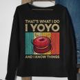 I Yoyo And I Know Things Vintage Yoyo Sweatshirt Gifts for Old Women