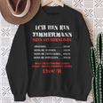 Zimmermann Stundeloohn Happy Hours Sweatshirt Geschenke für alte Frauen