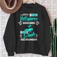 Zum Voltigieren Geboren Zur Schule Gezwungen German Langu Sweatshirt Geschenke für alte Frauen