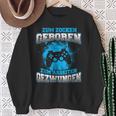 Zum Zocken Geboren Zum Arbeiten Gezwungen Gamer Gezwungen Sweatshirt Geschenke für alte Frauen