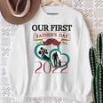 Our 1St Father's Day 2022 Dad And Baby Sweatshirt Gifts for Old Women