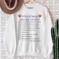 40Th Birthday Checklist Fortieth Dares Challenge Sweatshirt Gifts for Old Women