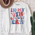 In My 4Th Of July Era Patriotic Usa American Flag Sweatshirt Gifts for Old Women