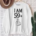 I Am 59 Plus 1 Lustiger 60 Geburtstag 1960 1961 Sweatshirt Geschenke für alte Frauen