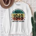 75 Geburtstag Mann 75 Jahre Deko Jahrgang Mai 1949 Sweatshirt Geschenke für alte Frauen