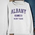 Albany New York Vintage Athletic Sports Sweatshirt Gifts for Old Women