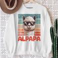 Alpapaatertag Bester Papa Alpaka Raglan Sweatshirt Geschenke für alte Frauen