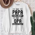 Als Papa Geliebt Als Opaergöttert Großvater Sprüche Sweatshirt Geschenke für alte Frauen