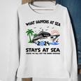 Aw Ship Its A Family Trip And Friends Group Cruise 2024 Sweatshirt Gifts for Old Women