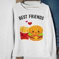 Best Friends Kawaii Burger & Fries Sweatshirt Gifts for Old Women