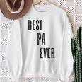 Best Pa Ever Cute Adults Papa Dad Grandpa Raglan Sweatshirt Geschenke für alte Frauen