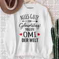 Beste Oma Alles Gute Zum Geburtstag Tollste Omi Grandkel S Sweatshirt Geschenke für alte Frauen