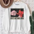 Bester Katzen Papa Tierliebe Raglan Sweatshirt Geschenke für alte Frauen