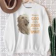 Blessed By God Loved By Jesus Christian Lion Sweatshirt Gifts for Old Women