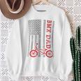 Bmx Dad Patriot Freestyle Bike Father's Day Usa Sweatshirt Gifts for Old Women