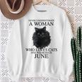Was Born In June Sweatshirt Gifts for Old Women