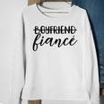 Boyfriend Fiancé Engagement Engaged Couple Matching Sweatshirt Gifts for Old Women