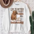 Bullmastiff-Hunderasse Das Leben Ist Besser Mit Kaffee Und Einem Sweatshirt Geschenke für alte Frauen