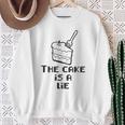 The Cake Is A Lie Portal Meme Sweatshirt Gifts for Old Women