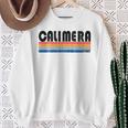 Calimera Italia Retro 70S 80S Style Manga Larga Camisa de entrenamiento Regalos para ancianas