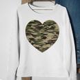 Camo Heart Valentines Day Camoflauge Military Tactical Sweatshirt Gifts for Old Women