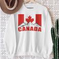 Canadian Canada Flag Excavator Sweatshirt Geschenke für alte Frauen