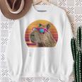 Capybara Don't Worry Be Capy Retro Vintage Capybara Sweatshirt Gifts for Old Women