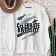 Celebrar La Diversidad Tipos De Regalos De Ballenas Para Los Amantes De Las Ballenas Camisa de entrenamiento Regalos para ancianas