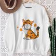 Children's Tiger 4Th Birthday Ich Bin Schon 4 Jahre Alt German Language Sweatshirt Geschenke für alte Frauen