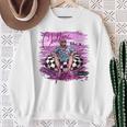 Chillin Like A Felon Retro Pink Summer Trump 2024 Sweatshirt Gifts for Old Women