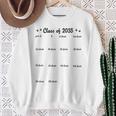 Class Of 2035 Graduation With Space For Handprints Sweatshirt Gifts for Old Women