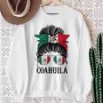 Coahuila Mexico Pride Mexican Flag State Sweatshirt Gifts for Old Women