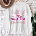 Cool Grandmas Have Muscles Gym Powerlifting Sweatshirt Gifts for Old Women