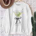 Coquette Bow With Martini Coquette Aesthetic Sweatshirt Gifts for Old Women