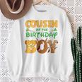 Cousin Of The Birthday Boy Lion Family Matching Sweatshirt Gifts for Old Women