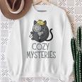 Cozy Mysteries Cute Cat Cozy Murder Mystery Cat Detective Sweatshirt Gifts for Old Women