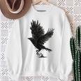 Cuervo Pájaro Cuervo Tatuaje Camisa de entrenamiento Regalos para ancianas